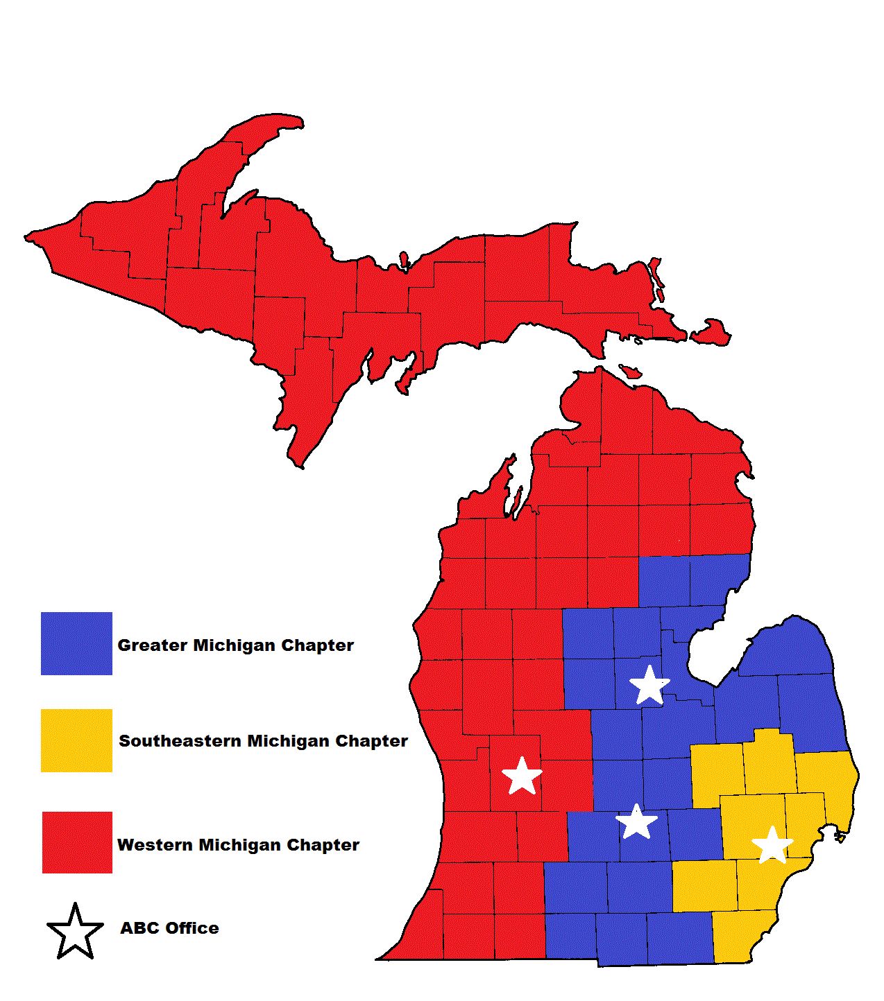 Membership ABC Map Michigan